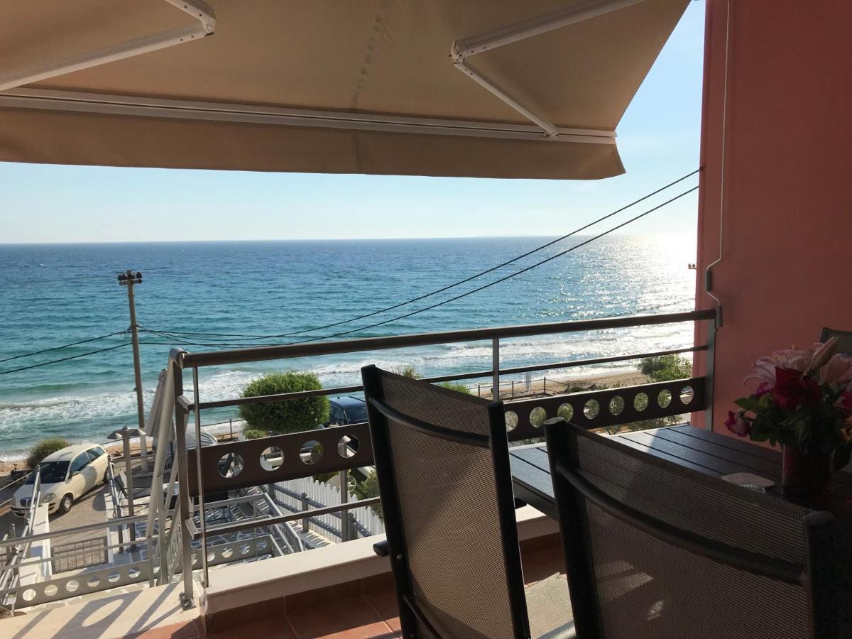 Seafront Lovely House - Kat'S Rentals Loutsa  Ngoại thất bức ảnh