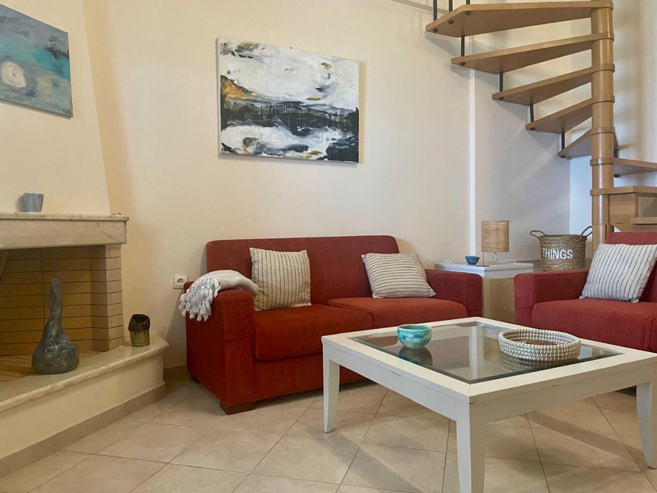 Seafront Lovely House - Kat'S Rentals Loutsa  Ngoại thất bức ảnh